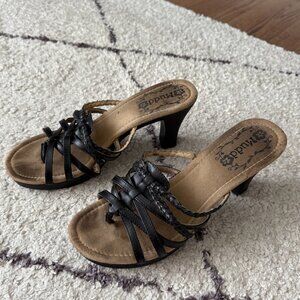 Vintage Mudd Black Sandal Heel size 8.5